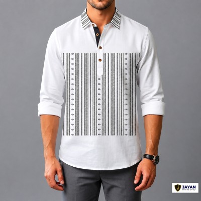 Men's Luxury Full Sleeve 100% Cotton Print Katua