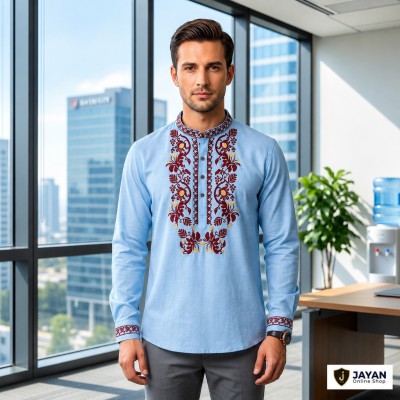 Luxury Full Sleeve 100% viscose Cotton Embroidery Katua
