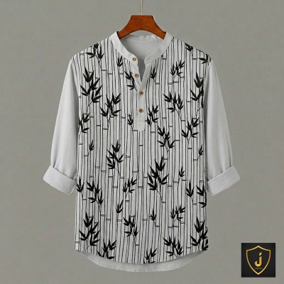 Men's Luxury Full Sleeve 100% Cotton Print Katua