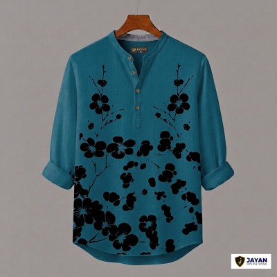 Men's Luxury Full Sleeve 100% Cotton Print Katua