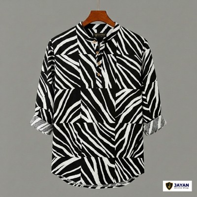 Men's Luxury Full Sleeve 100% Cotton Print Katua