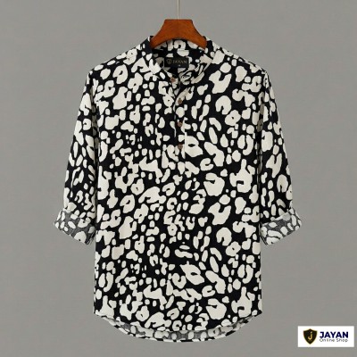 Men's Luxury Full Sleeve 100% Cotton Print Katua