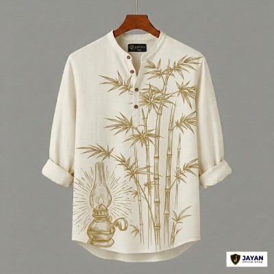 Men's Luxury Full Sleeve 100% Cotton Print Katua
