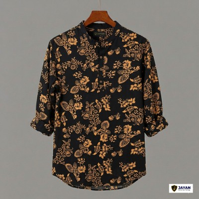 Men's Luxury Full Sleeve 100% Cotton Print Katua