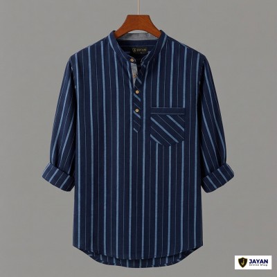 Men's Luxury Full Sleeve 100% Cotton Print Katua