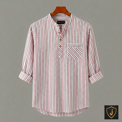 Men's Luxury Full Sleeve 100% Cotton Print Katua