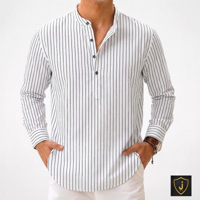 Men's Luxury Full Sleeve 100% Cotton Print Katua
