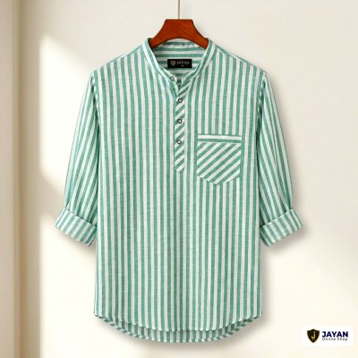Men's Luxury Full Sleeve 100% Cotton Print Katua
