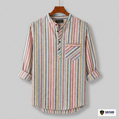 Men's Luxury Full Sleeve 100% Cotton Print Katua