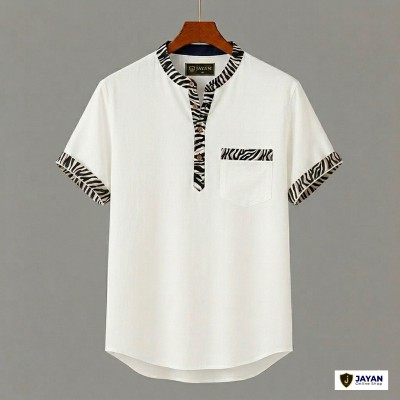 Men's Luxury Half Sleeve 100% Cotton Katua