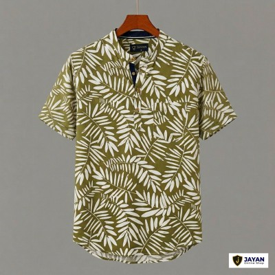 Men's Luxury Half Sleeve  Lilen Fabrics Katua
