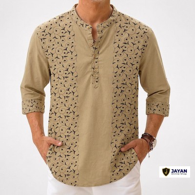 Luxury 3 quater Sleeve 100% Cotton Print Katua