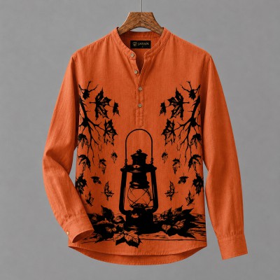 Men's Luxury Full Sleeve 100% Cotton Print Katua
