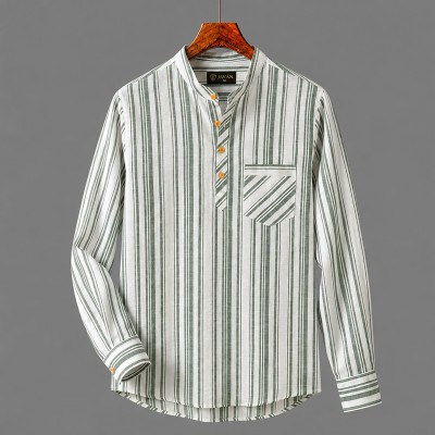Men's Luxury Full Sleeve 100% Cotton Print Katua