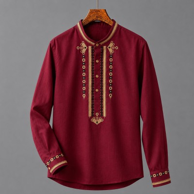 Luxury Full Sleeve 100% viscose Cotton Embroidery Katua