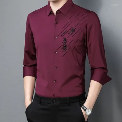Men's Premium China High-Spandex Soft Rubber Print Shirt𝘁