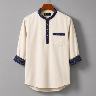 Luxury 3 quater Sleeve 100% Cotton Print Katua