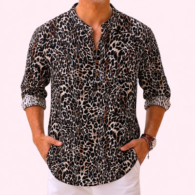 Men's Luxury Full Sleeve 100% Cotton Print Katua