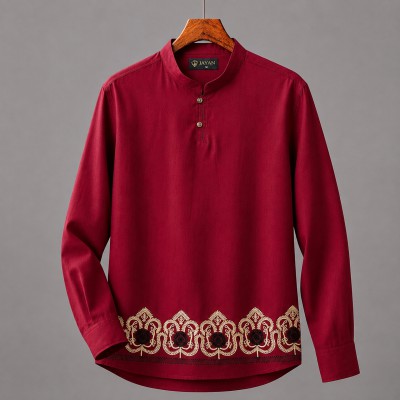 Luxury Full Sleeve 100% viscose Cotton Embroidery Katua