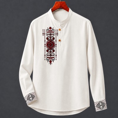 Luxury Full Sleeve 100% viscose Cotton Embroidery Katua