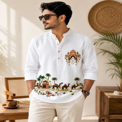 Luxury Full Sleeve 100% China Soft Angal fabrics Katua