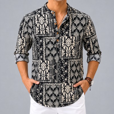Men's Premium Luxury Full Sleeve Lilen Katua