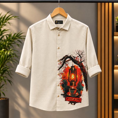 Men's Premium 100% Cotton Full Sleeve Print Shirt