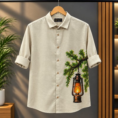 Men's Premium 100% Cotton Full Sleeve Print Shirt