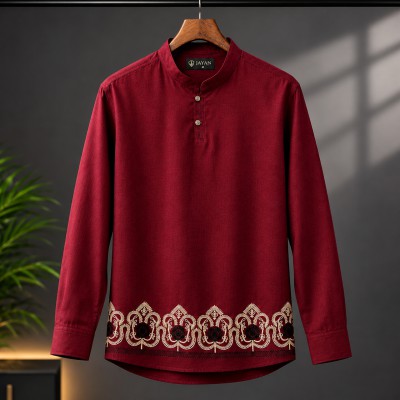 Luxury Full Sleeve 100% viscose Cotton Embroidery Katua