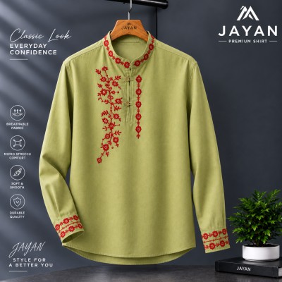 Luxury Full Sleeve 100% viscose Cotton Embroidery Katua
