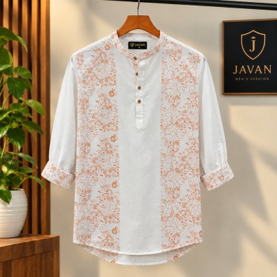Men's Luxury Full Sleeve 100% Cotton Print Katua