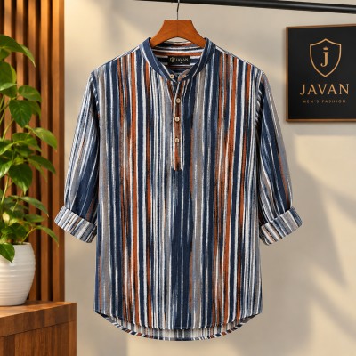 Men's Luxury Full Sleeve 100% Chana Soft Jafran Fabrics Katua